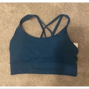 Lululemon Blue Crisscross Sports Bra